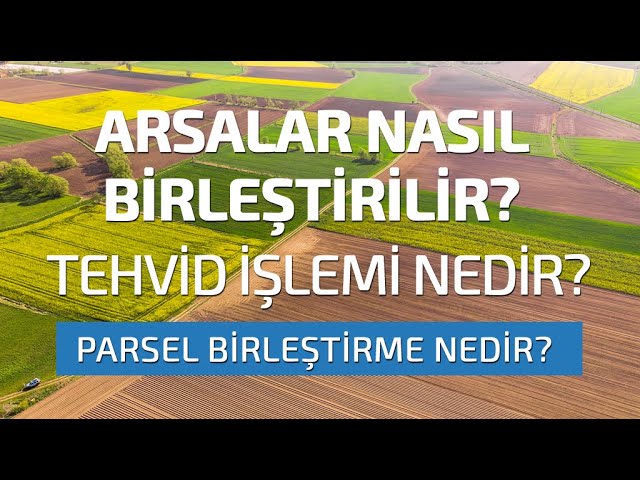 Arsalar Nasıl Birleştirilir? Tevhid İşlemi Nedir? Parsel Birleştirme Nedir?